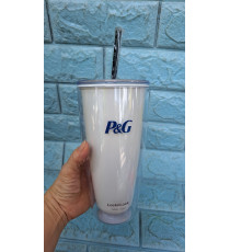 Ly uống nước 2 lớp Lock and Lock 750ml kèm ống hút