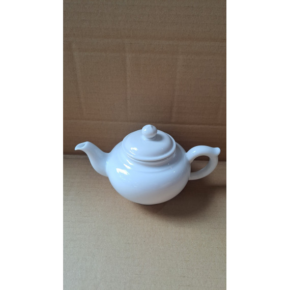 Bình trà sứ Minh Long 350ml Jasmine trắng trơn nhỏ gọn Bình trà sứ Minh Long 350ml Jasmine trắng trơn nhỏ gọn