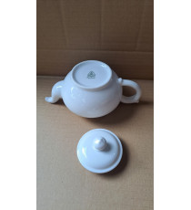 Bình trà sứ Minh Long 350ml Jasmine trắng trơn nhỏ gọn
