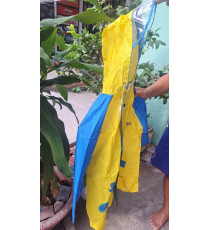 Áo mưa trẻ em dạng khoác màu vàng
