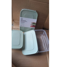 Bộ 2 hộp nhựa Inochi chữ nhật Nuvi