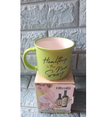 Ca sứ Olivoila màu xanh