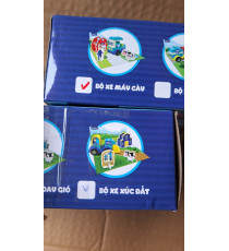 Combo 2 bộ lắp ráp xe máy cày và xe xúc đất