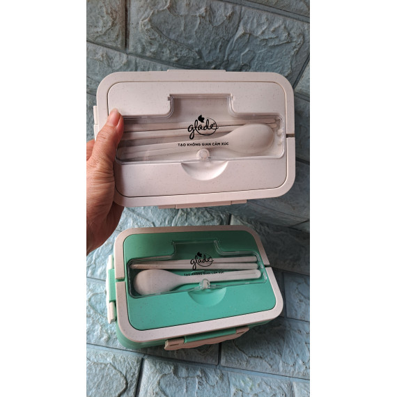 Hộp cơm 3 ngăn 2 màu Glade