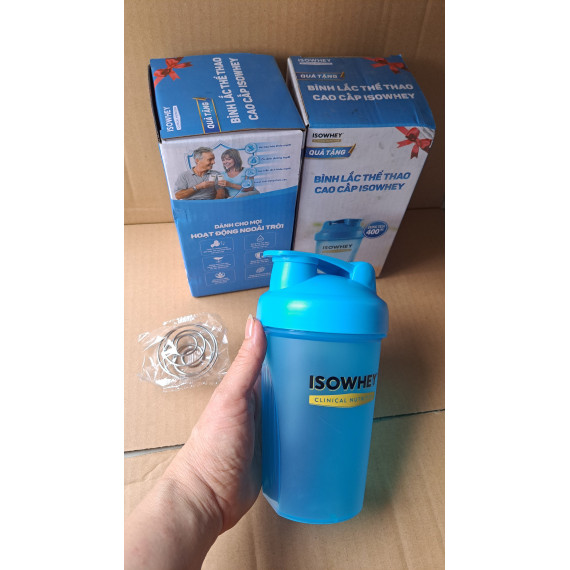 Combo 2 bình lắc thể thao nhựa dung tích 400ml