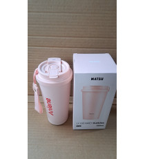 Ly Giữ Nhiệt Classic 500ml MATSU - Nắp 2 Chế Độ, Thép Không Gỉ 304
