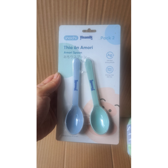 Bộ 2 thìa ăn cho bé yêu Amori Inochi