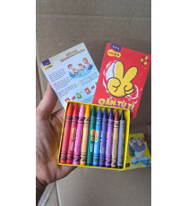 Combo 2 hộp sáp tô màu, mỗi hộp 10 màu Thiên Long