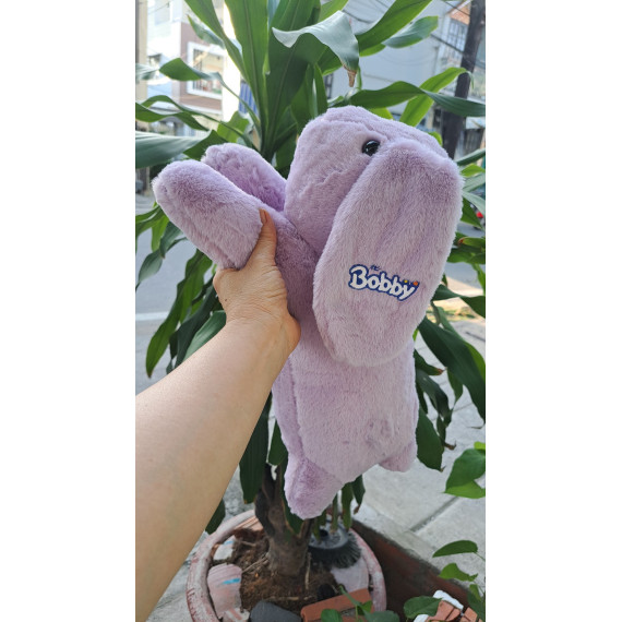 Thỏ bông dáng nằm màu tím Bobby