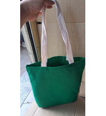 Túi tote vải canvas màu xanh lá