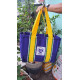 Túi tote sọc size lớn Vinamilk có dây kéo