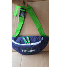 Túi bao tử màu xanh Tuborg