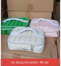 Túi mỹ phẩm có chần nhiều màu