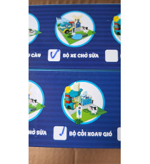Combo 2 bộ lắp ráp Friso cối xoay gió và xe chở sữa