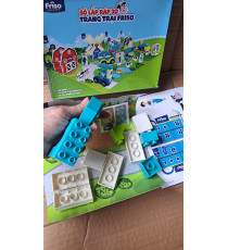 Combo 2 bộ lắp ráp Friso cối xoay gió và xe chở sữa