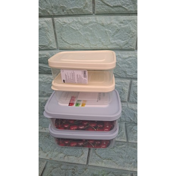 Combo 4 hộp nhựa Inochi chữ nhật