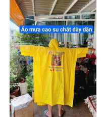 Áo mưa cánh hơi nhựa dẻo màu vàng