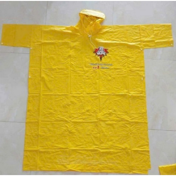 Áo mưa cánh hơi nhựa dẻo màu vàng