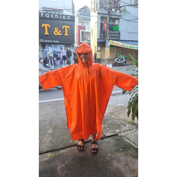 Áo mưa dù màu cam WeRunWeShare