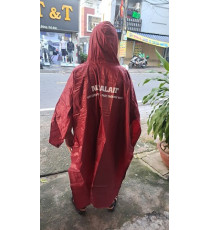 Áo mưa vải dù màu đô quà từ sữa Natralat