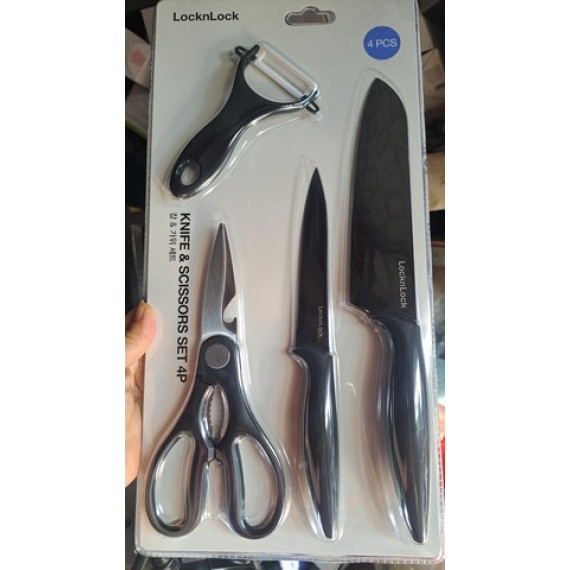 Bộ Dao Kéo 4 Món LocknLock CKK106S4