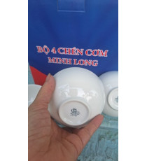 Hộp 4 chén cơm size nhỏ Minh Long