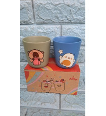 Hộp 2 Ly Sứ ENVIE CASA Sắc Màu Dong Hwa 268ml quà từ Anchor
