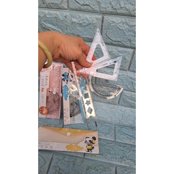 Combo 4 cây thước nhựa cho học sinh