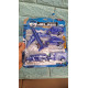 Vỉ 5 xe và máy bay đồ chơi bằng nhựa cho bé 2 màu