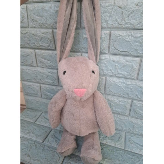 Gấu bông thỏ tai dài màu xám