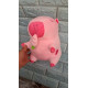 Gấu bông Capybara hồng đeo cà rốt 30cm