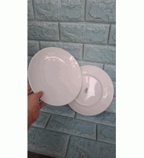 Dĩa sứ tròn Minh Long trắng 22cm