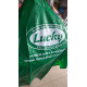 Áo mưa cánh dơi nhựa dẻo hông không nút cài xanh lá Lucky