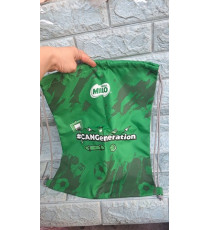 Balo dây rút màu xanh lá Milo