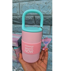 Bình giữ nhiệt sắc màu inox 304 có tay xách 400ml