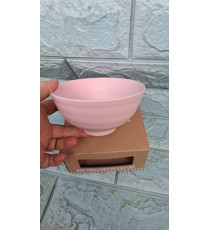 Chén cơm sứ DONGHWA cao cấp tráng men Hồng siêu đẹp Vinamilk