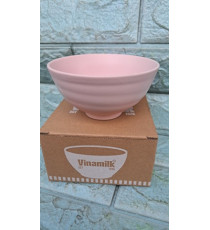 Chén cơm sứ DONGHWA cao cấp tráng men Hồng siêu đẹp Vinamilk