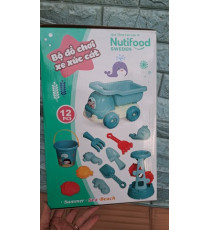 Bộ đồ chơi xe xúc cát có hộp Nuti 12 chi tiết