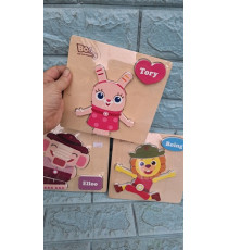 Combo 3 bộ đồ chơi ghép gỗ hình nổi