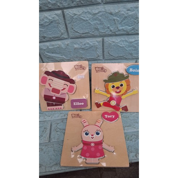 Combo 3 bộ đồ chơi ghép gỗ hình nổi