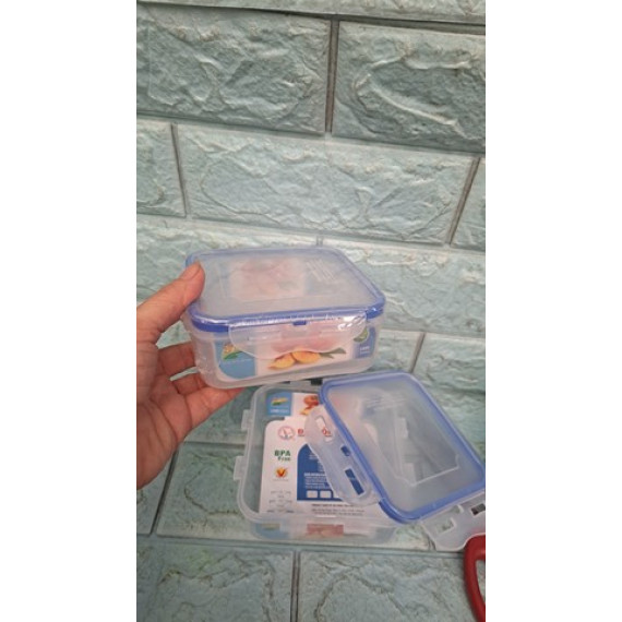 Combo 2 hộp nhựa vuông Sina 350ml