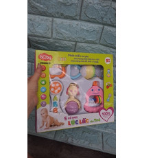 Hộp đồ chơi xúc xắc (lục lạc) cho bé