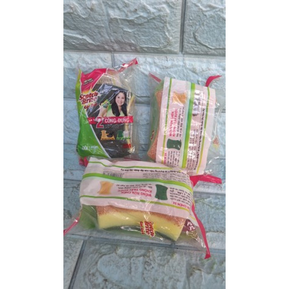 Combo 3 miếng rửa chén 3 lớp của Scotbrite