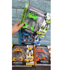 Hộp đồ chơi lắp ráp robot biến hình xe màu ngẫu nhiên