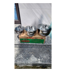 Bộ nồi 3 đáy  bếp từ Five Star