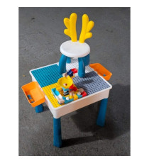 Bộ bàn ghế học tập và xếp hình lego cho bé Quà tặng từ Nan