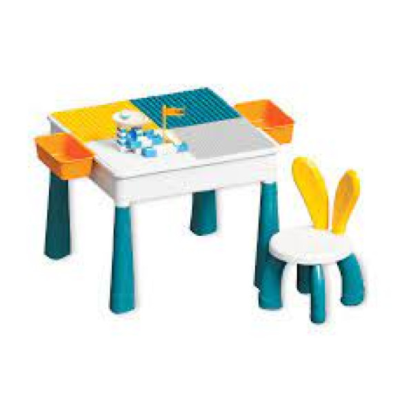 Bộ bàn ghế học tập và xếp hình lego cho bé Quà tặng từ Nan