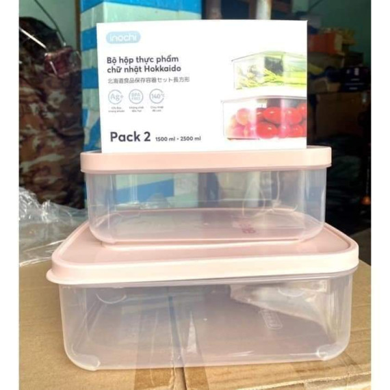 Bộ 2 hộp nhựa Inochi SIZE TO 2500&1500ml Inochi quà từ Anlene Bộ 2 hộp nhựa Inochi SIZE TO 2500&1500ml Inochi quà từ Anlene