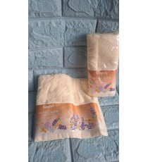 Khăn cotton vàng viền hình hoa Lavender Comfort