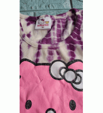 Bộ thun đùi bé gái Hello Kitty size 100